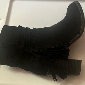 Women's Fringe Cowboy Ankle Boots Booties size 9 women